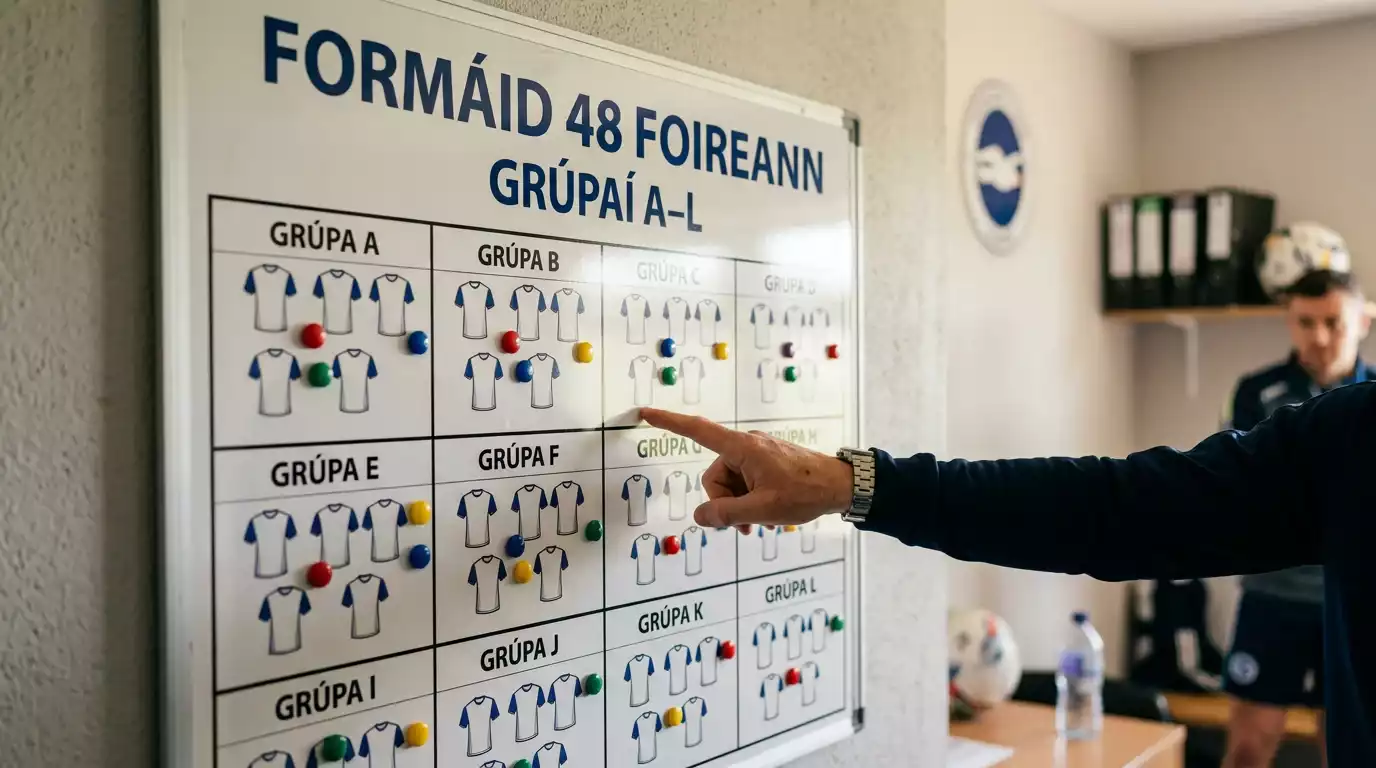 Formáid nua Corn an Domhain 2026 le 48 foireann agus 12 grúpa
