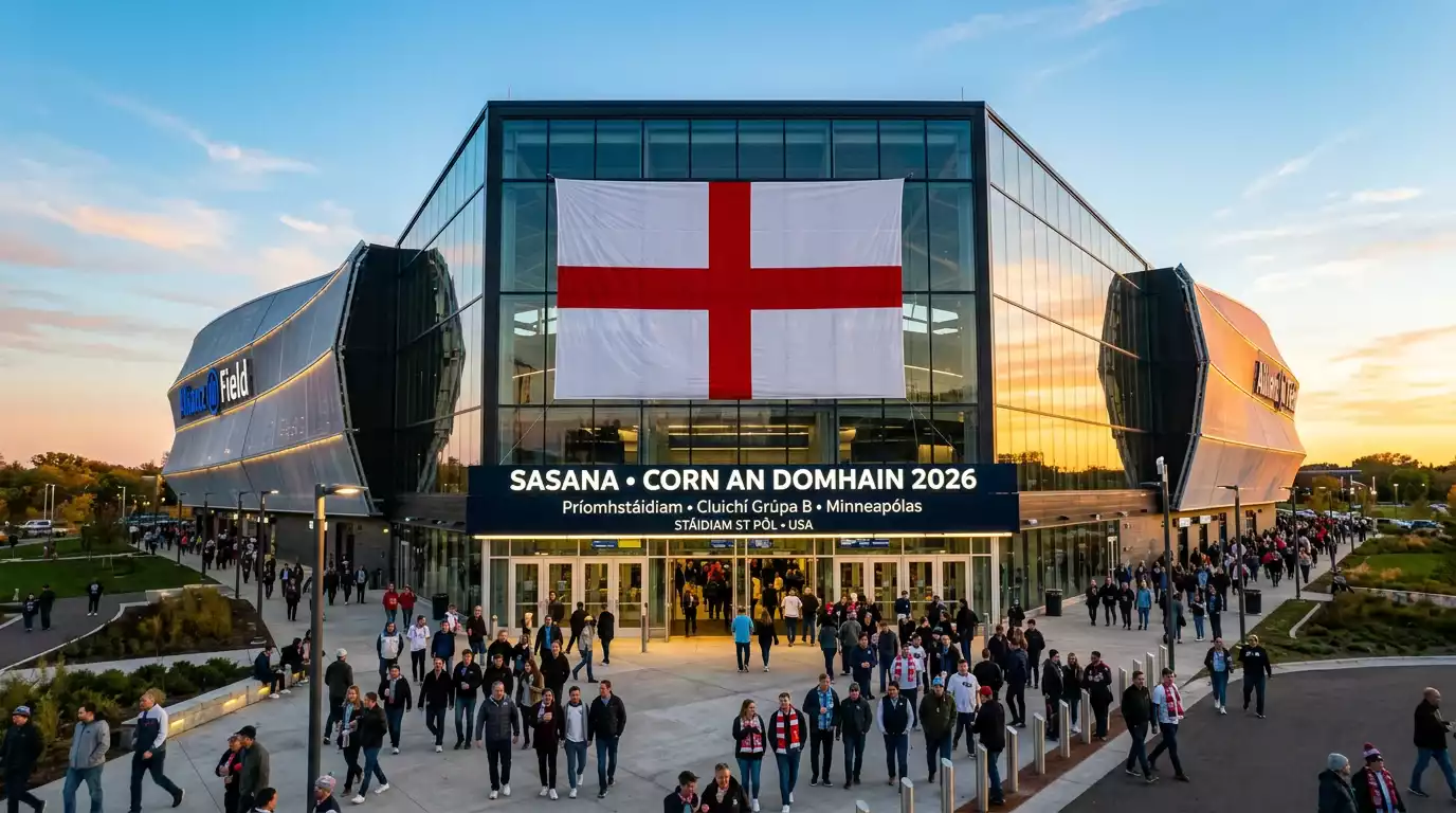 Sasana ag Corn an Domhain 2026 i nGrúpa L le corrlaigh agus anailís d'Éireannaigh