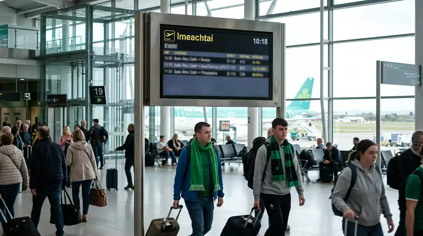 Ag taisteal ó Éirinn go staidiamaí Corn an Domhain 2026